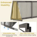 Adjustable 3-Panel Wood Pet Gate - Foldable Dog Fence by LJGDeals