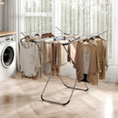 Folding Aluminum Clothes Drying Rack with 2 Side Wings by LJGDeals