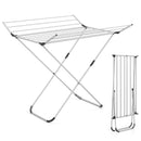 Folding Aluminum Clothes Drying Rack with 2 Side Wings by LJGDeals