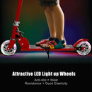 Folding Aluminum Kids Kick Scooter with LED Lights by LJGDeals