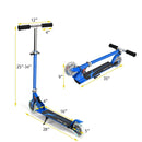 Folding Aluminum Kids Kick Scooter with LED Lights by LJGDeals