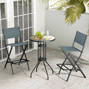 Folding Bar Stools Set of 2 Backrest Humanized Footrest by LJGDeals