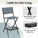 Folding Bar Stools Set of 2 Backrest Humanized Footrest by LJGDeals