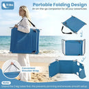 Folding Beach Lounge Chair with Adjustable Backrest for Lawn by LJGDeals