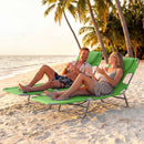 Folding Padded Rattan Patio Chaise Lounge with Adjustable Backrest and Quick Dry Foam All Weather by LJGDeals
