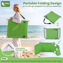 Folding Beach Lounge Chair with Adjustable Backrest for Lawn by DirectDeals