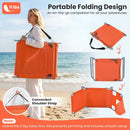 Folding Beach Lounge Chair with Adjustable Backrest for Lawn by DirectDeals