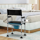 4-in-1 Folding Bedside Commode Chair with Detachable Bucket and Towel Holder by LJGDeals