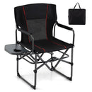 Folding Camping Chair with Side Table and Cup Holder with Carrying Bag by LJGDeals