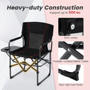 Folding Camping Chair with Side Table and Cup Holder with Carrying Bag by LJGDeals