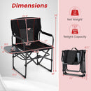 Folding Camping Chair with Side Table and Cup Holder with Carrying Bag