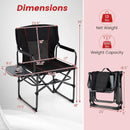 Folding Camping Chair with Side Table and Cup Holder with Carrying Bag by LJGDeals