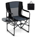 Folding Camping Chair with Side Table and Cup Holder with Carrying Bag by LJGDeals