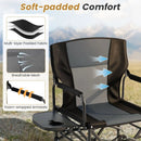 Folding Camping Chair with Side Table and Cup Holder with Carrying Bag by LJGDeals