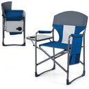 Folding Camping Chair with Cup Holder and Storage Pocket by DirectDeals