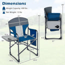 Folding Camping Chair with Cup Holder and Storage Pocket by DirectDeals