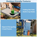 Folding Camping Chair with Cup Holder and Storage Pocket by LJGDeals