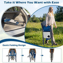 Folding Camping Chair with Cup Holder and Storage Pocket by LJGDeals