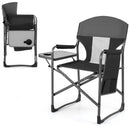 Folding Camping Chair with Cup Holder and Storage Pocket by DirectDeals