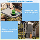 Folding Camping Chair with Cup Holder and Storage Pocket by LJGDeals