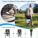 Folding Camping Chair with Cup Holder and Storage Pocket by LJGDeals