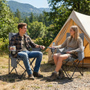 Folding Camping Chair with Mesh Back and Carrying Bag by LJGDeals