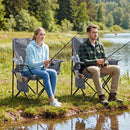 Folding Camping Chair with Mesh Back and Carrying Bag by LJGDeals