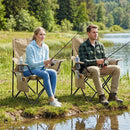 Folding Camping Chair with Mesh Back and Carrying Bag by LJGDeals