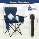 Folding Camping Chair with Mesh Back and Carrying Bag by LJGDeals