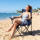 Folding Camping Chair with Mesh Back and Carrying Bag by LJGDeals