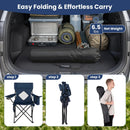 Folding Camping Chair with Mesh Back and Carrying Bag by LJGDeals