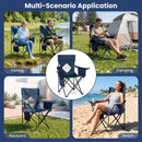 Folding Camping Chair with Mesh Back and Carrying Bag by DirectDeals