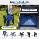 Folding Camping Chair with Side Table and Cup Holder