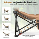 Folding Camping Chair for Adults with Adjustable Backrest and Carrying Bag-Khaki by LJGDeals