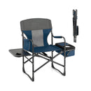 Folding Camping Directors Chair with Cooler Bag and Side Table by LJGDeals