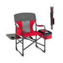 Folding Camping Directors Chair with Cooler Bag and Side Table by LJGDeals