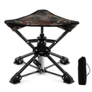 Folding Camping Stool 360¬∞ Swivel Hunting Chair with Anti-Sink Feet by LJGDeals