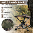Folding Camping Stool 360¬∞ Swivel Hunting Chair with Anti-Sink Feet by LJGDeals