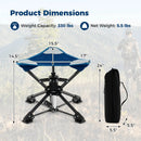 Folding Camping Stool 360¬∞ Swivel Hunting Chair with Anti-Sink Feet by LJGDeals