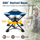 Folding Camping Stool 360¬∞ Swivel Hunting Chair with Anti-Sink Feet by LJGDeals