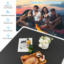 Folding Camping Table with All-Weather HDPE Tabletop and Rustproof Steel Frame by LJGDeals