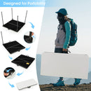 Folding Camping Table with All-Weather HDPE Tabletop and Rustproof Steel Frame by LJGDeals