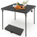 Folding Camping Table with All-Weather HDPE Tabletop and Rustproof Steel Frame by LJGDeals