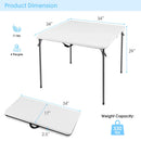 Folding Camping Table with All-Weather HDPE Tabletop and Rustproof Steel Frame by LJGDeals