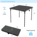 Folding Camping Table with All-Weather HDPE Tabletop and Rustproof Steel Frame by LJGDeals