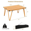 Folding Camping Table Picnic Table with Storage Bag and Waterproof Desktop by LJGDeals