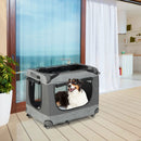 Portable Folding Dog Soft Crate Cat Carrier with 4 Lockable Wheels by LJGDeals