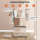 4-tier Clothes Drying Rack with Rotatable Side Wings and Collapsible Shelves by LJGDeals