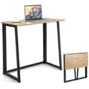 31 Inch Space-saving Folding Computer Desk for Home Office-Natural by LJGDeals