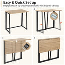 31 Inch Space-saving Folding Computer Desk for Home Office-Natural by LJGDeals